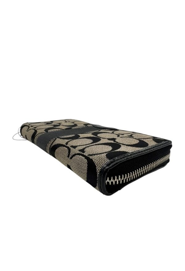 COACH  ZIPPER AROUND MONOGRAM BLACK - Image 5